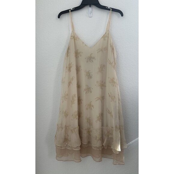 NWT Elizabeth&James Layered Drew Dress 8 Silk Cream Floral Romantic Fairy READ - Picture 1 of 13
